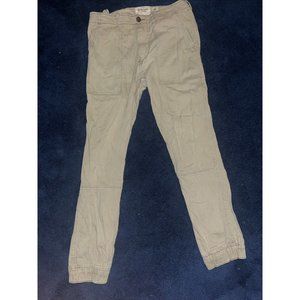Abercrombie and Fitch Jogger Pants khaki tan joggers sz 32